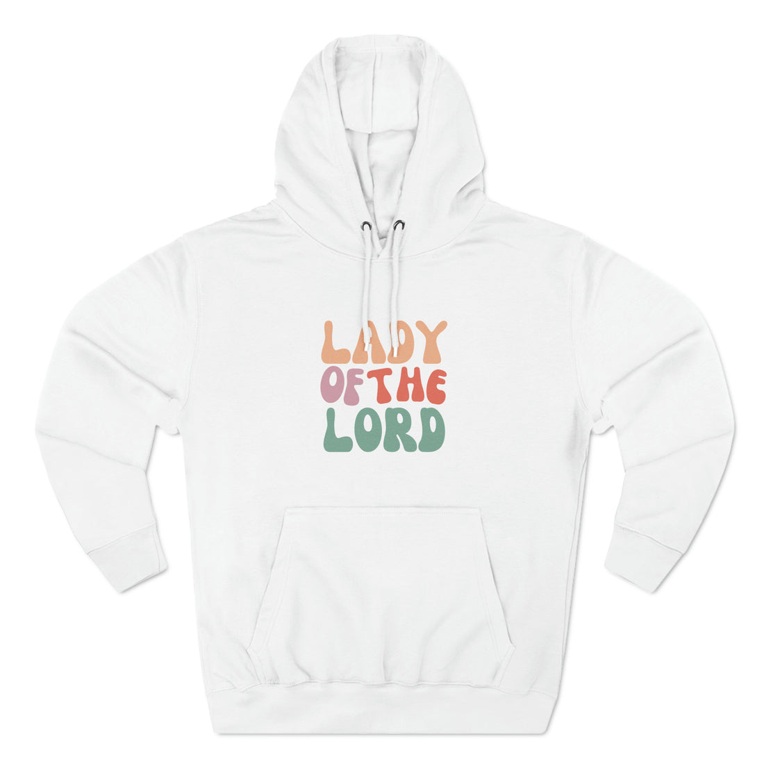 Lady of the Lord, Three-Panel Fleece Christian Hoodie for Women