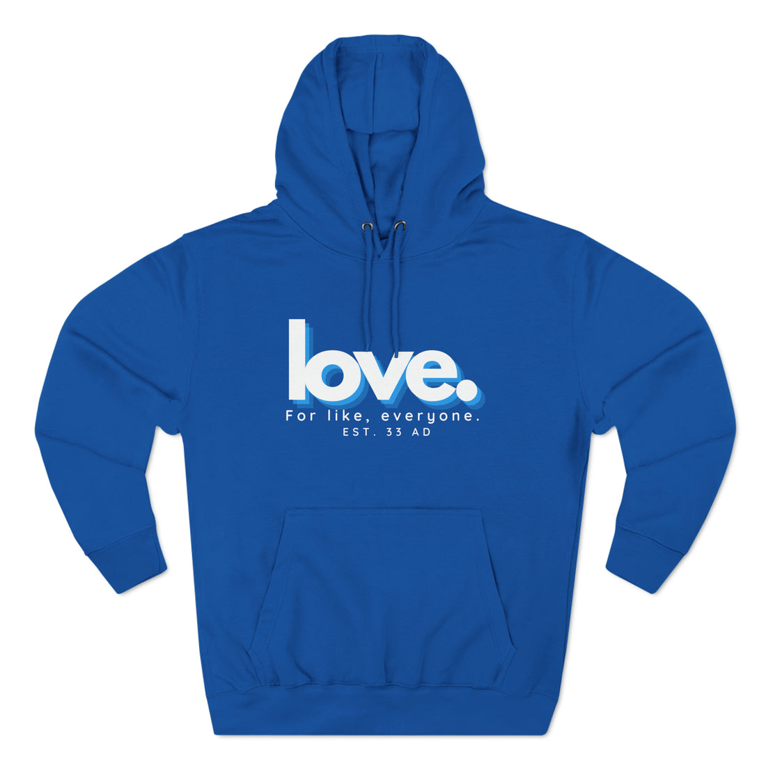 Love, Fleece Christian Hoodie for men and women