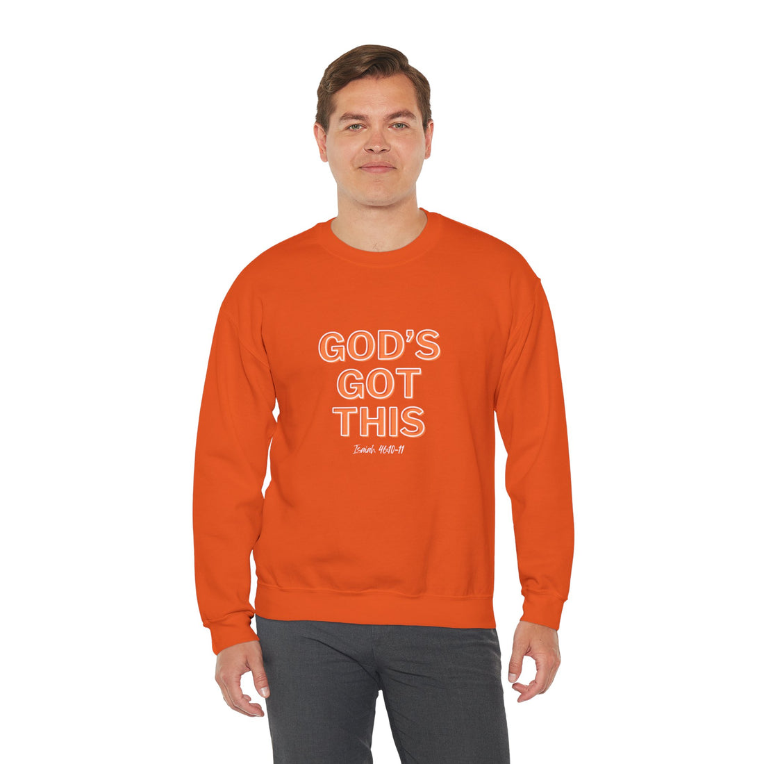 Isaiah 46:10 God's Got This, Heavy Blend™ Christian Sweatshirt for Men and Women