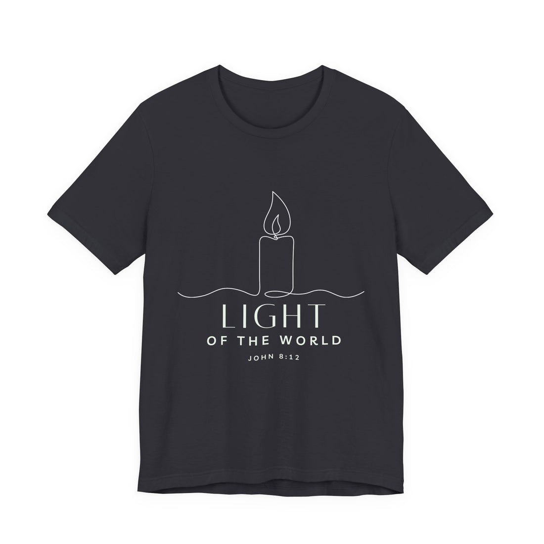 Light of the World — Plain Unisex Jersey Short Sleeve T-Shirt