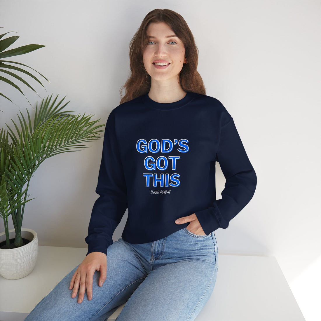 Isaiah 46:10 God's Got This, Heavy Blend™ Christian Sweatshirt for Men and Women
