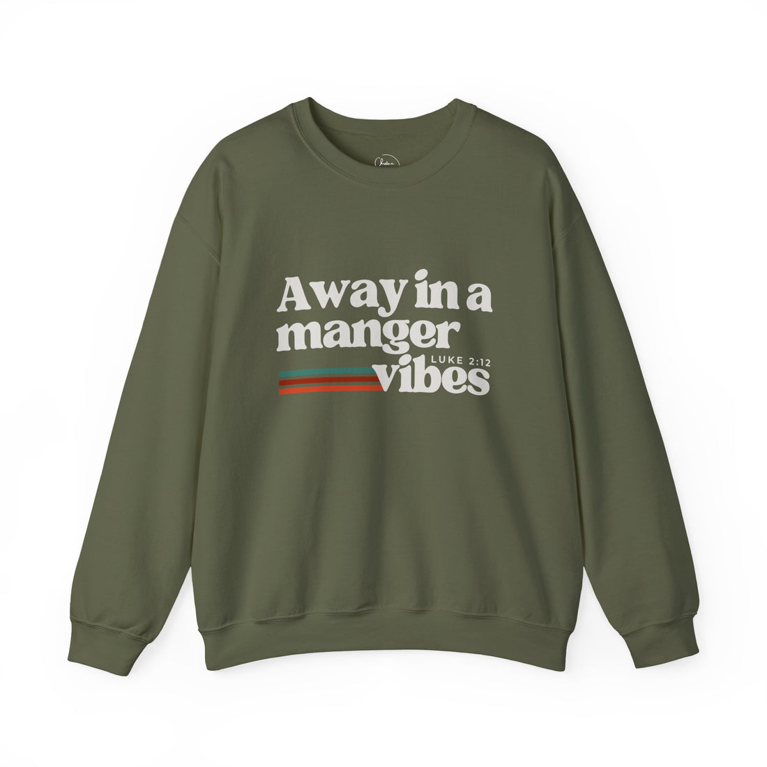 Crewneck Sweatshirt — “Away in a Manger” Christmas Nativity Vibes