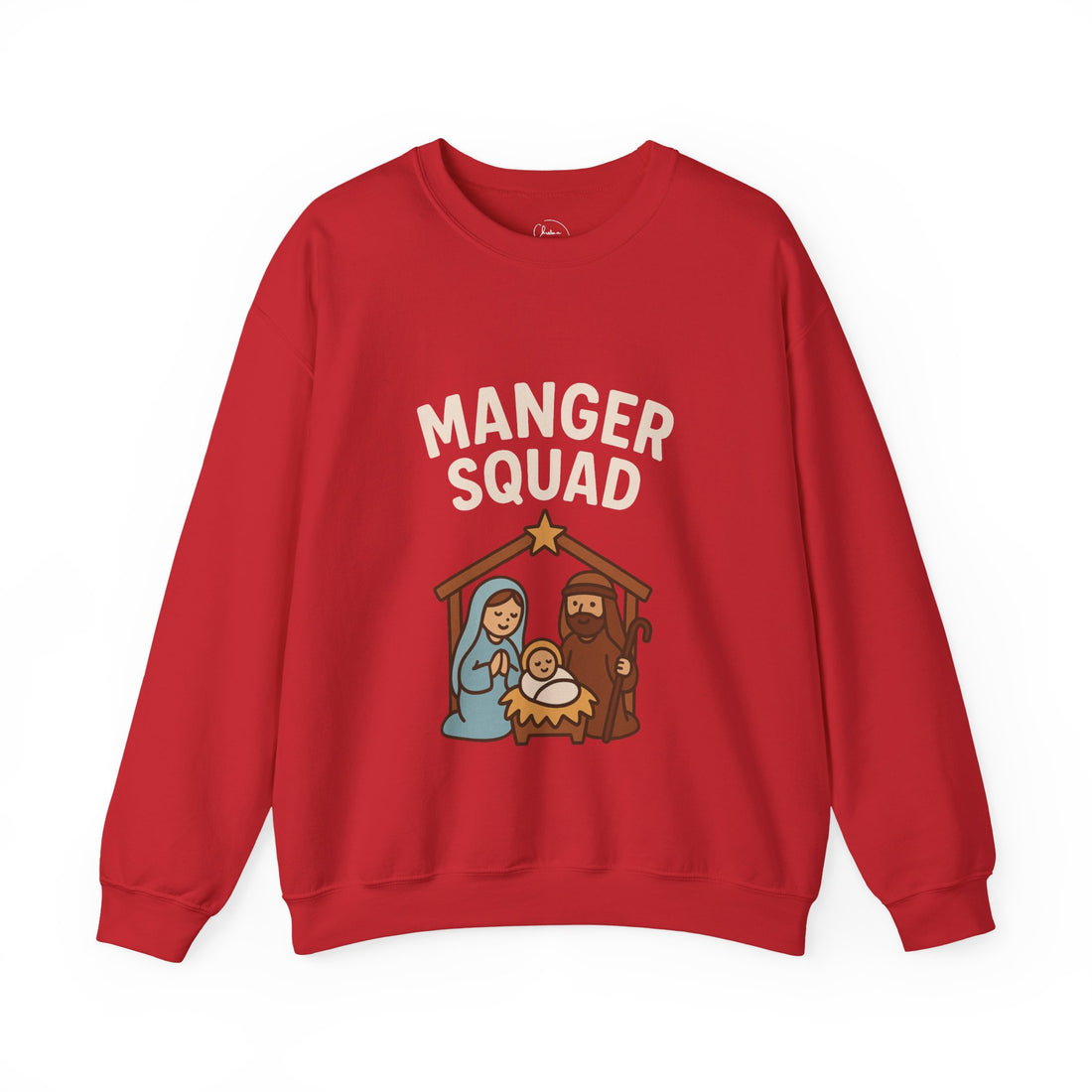 Manger Squad Sweatshirt — Cute Nativity Christmas Crewneck
