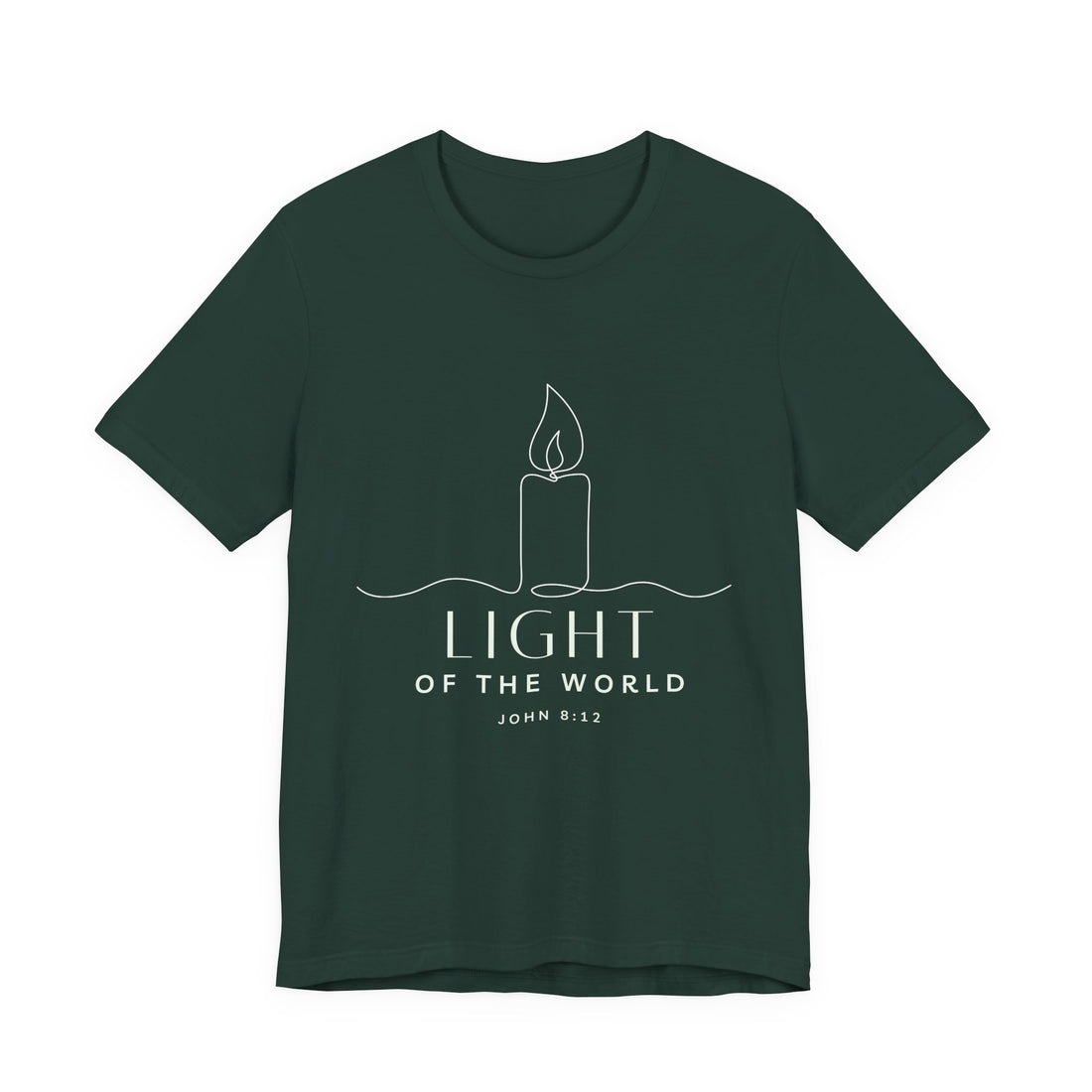 Light of the World — Plain Unisex Jersey Short Sleeve T-Shirt