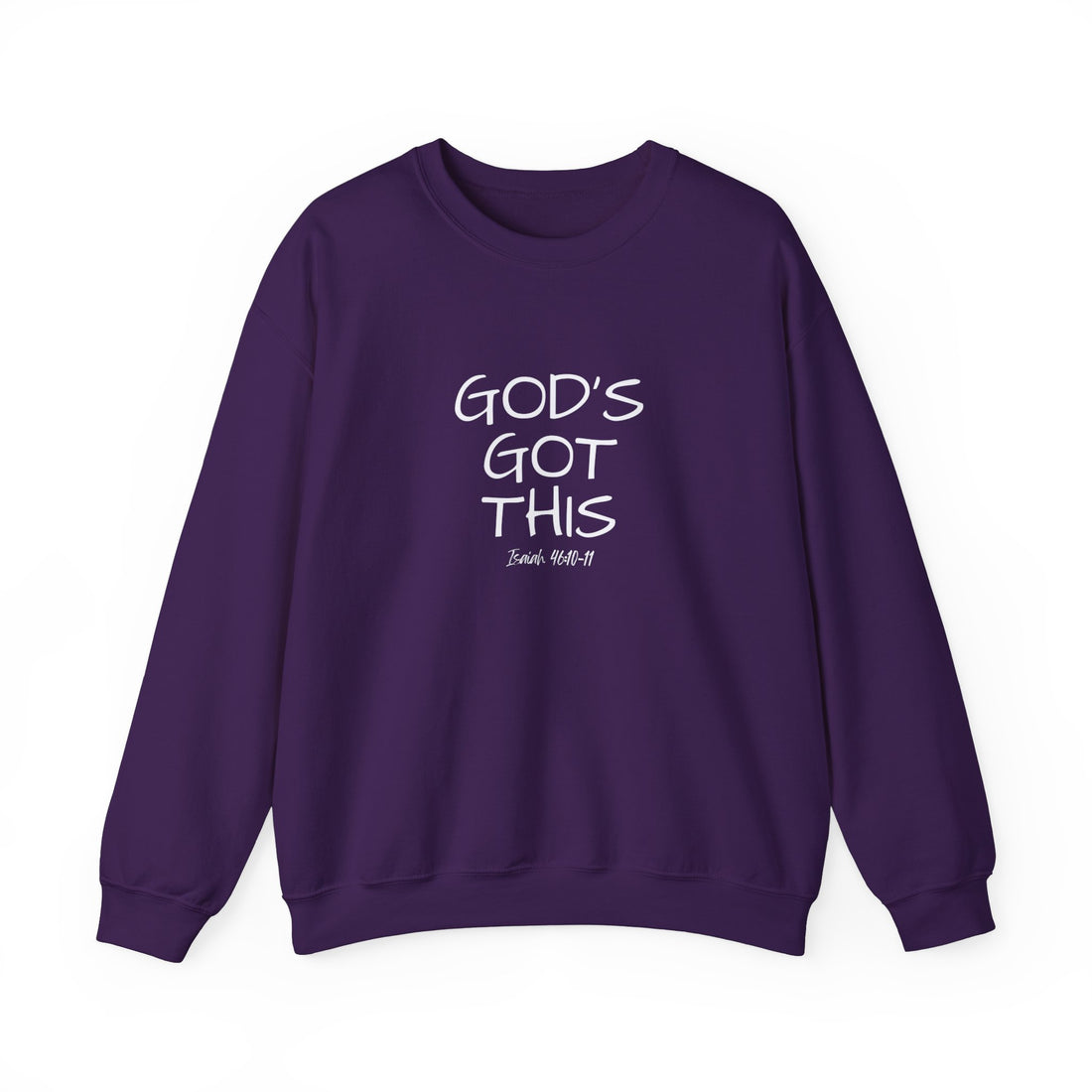 Isaiah 46:10 God's Got This, Heavy Blend™ Christian Sweatshirt for Men and Women