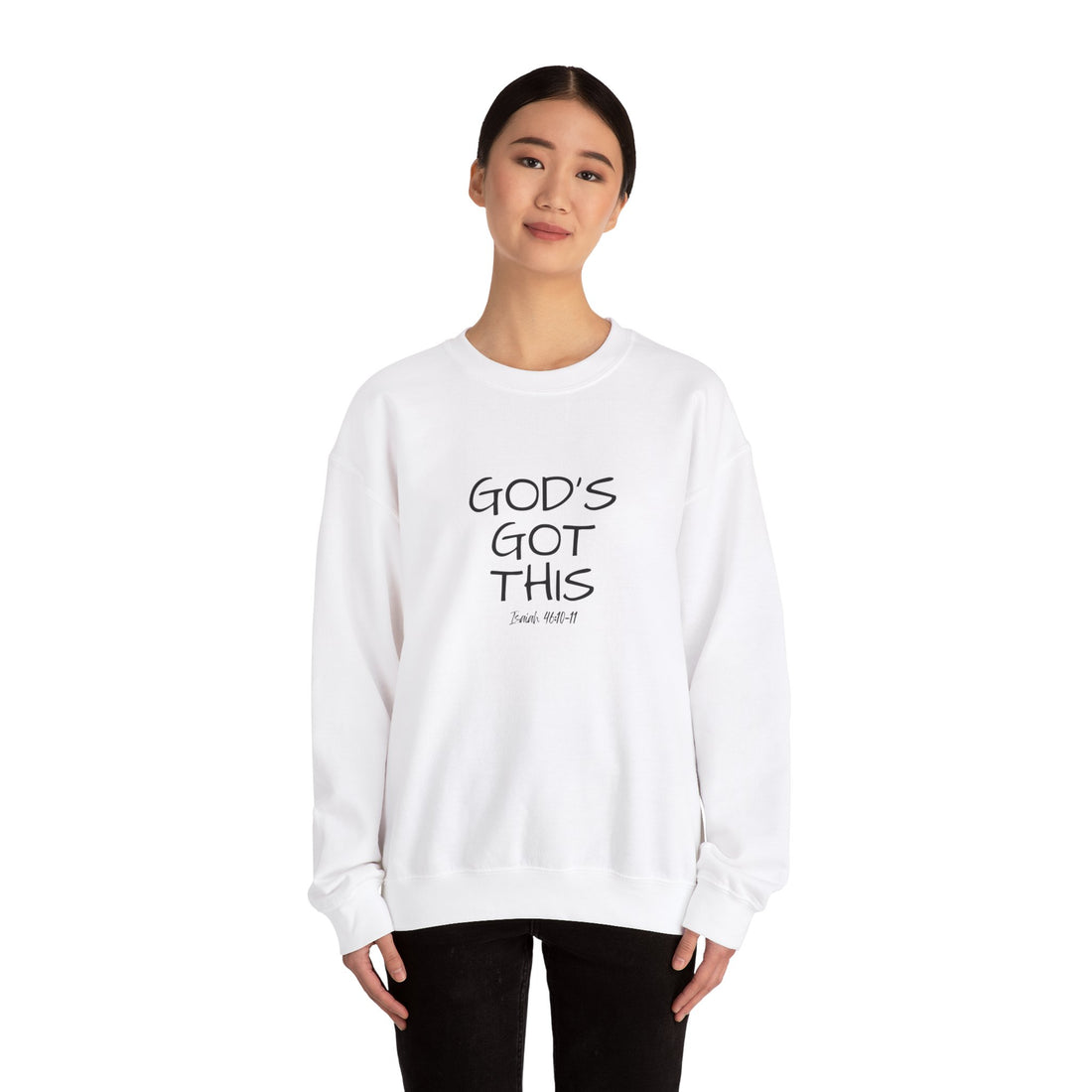 Isaiah 46:10 God's Got This, Heavy Blend™ Christian Sweatshirt for Men and Women