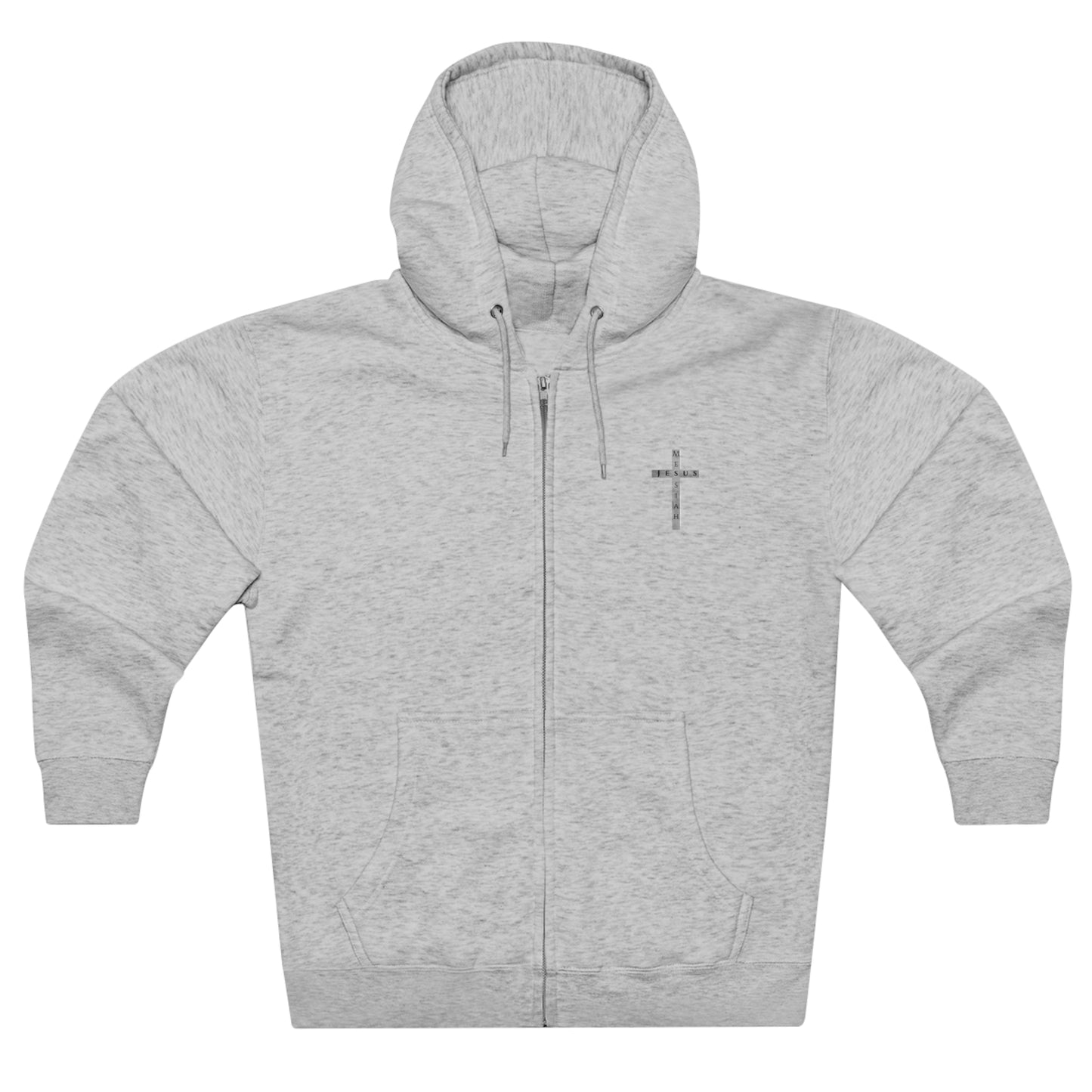 Jesus the Anointed, Christian Zip Hoodie for men and women