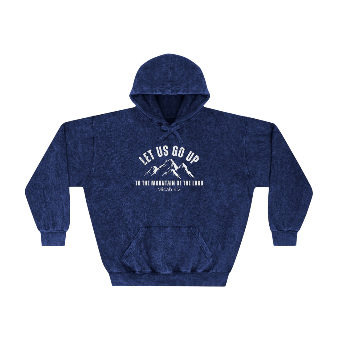 Micah 4:2, Mineral Wash Hoodie for Men and Women