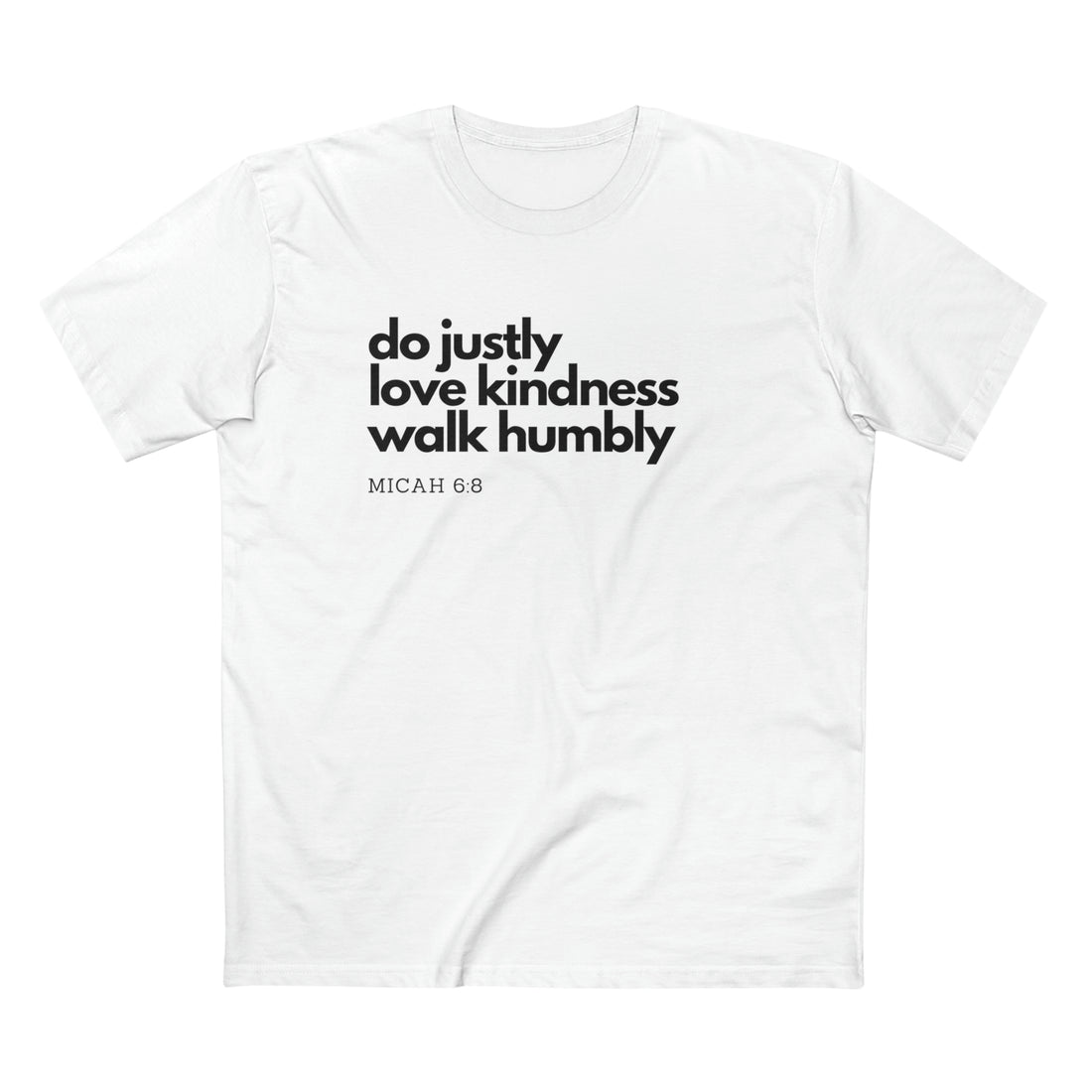 Men's Staple Tee: Micah 6:8