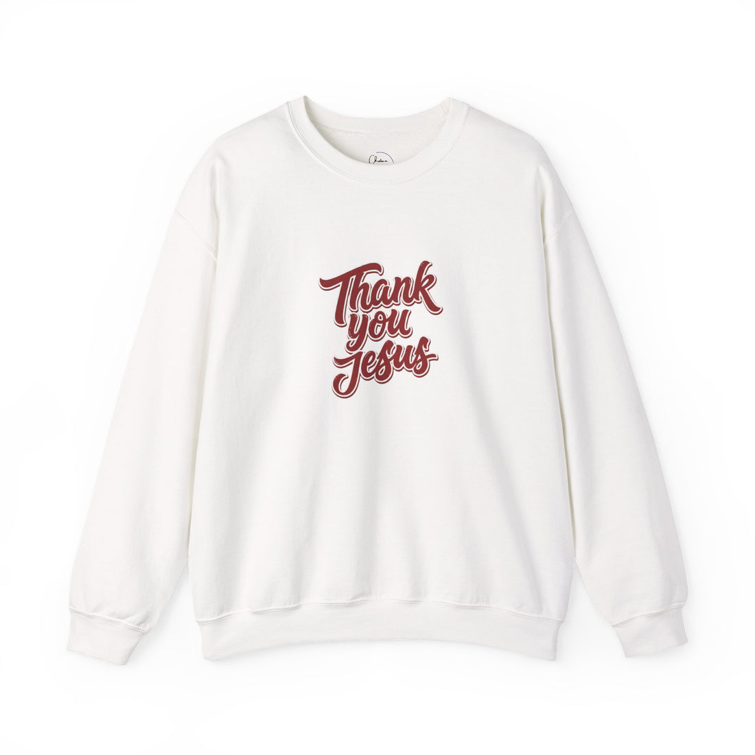 Thank You Jesus Crewneck Sweatshirt — Christian Faith Graphic Pullover