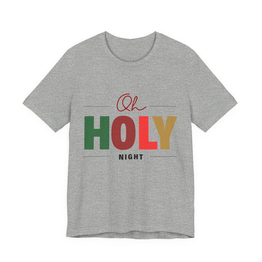 Oh Holy Night T‑Shirt — Vintage Christmas Tee