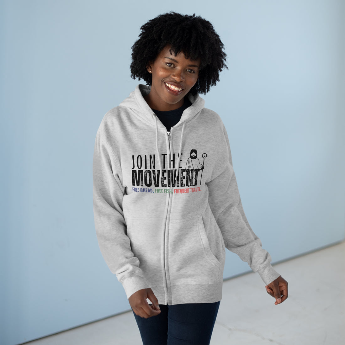 Join the Movement, Christian Zip Hoodie for Men and Women