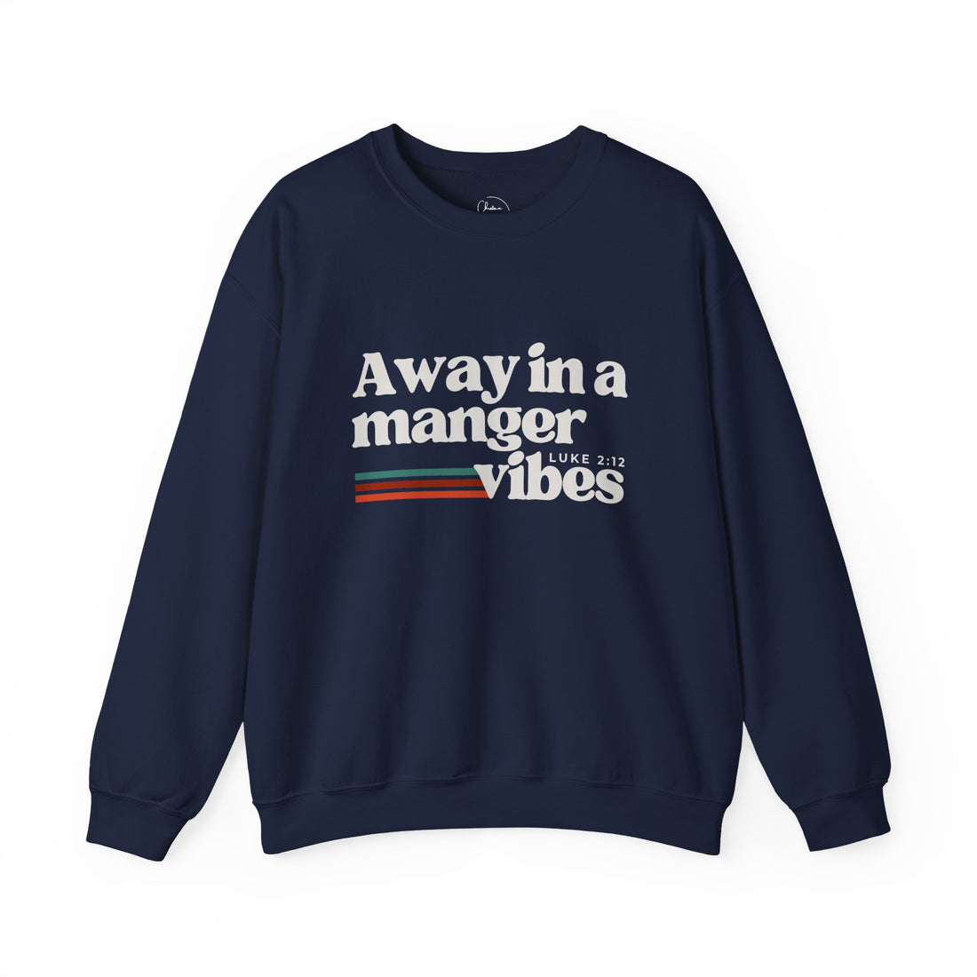 Crewneck Sweatshirt — “Away in a Manger” Christmas Nativity Vibes