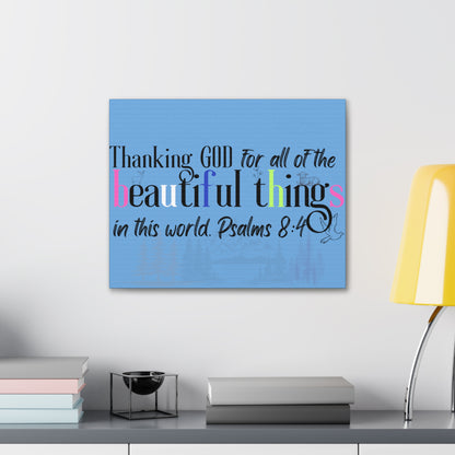 Beautiful Things Blue Canvas Gallery Wraps