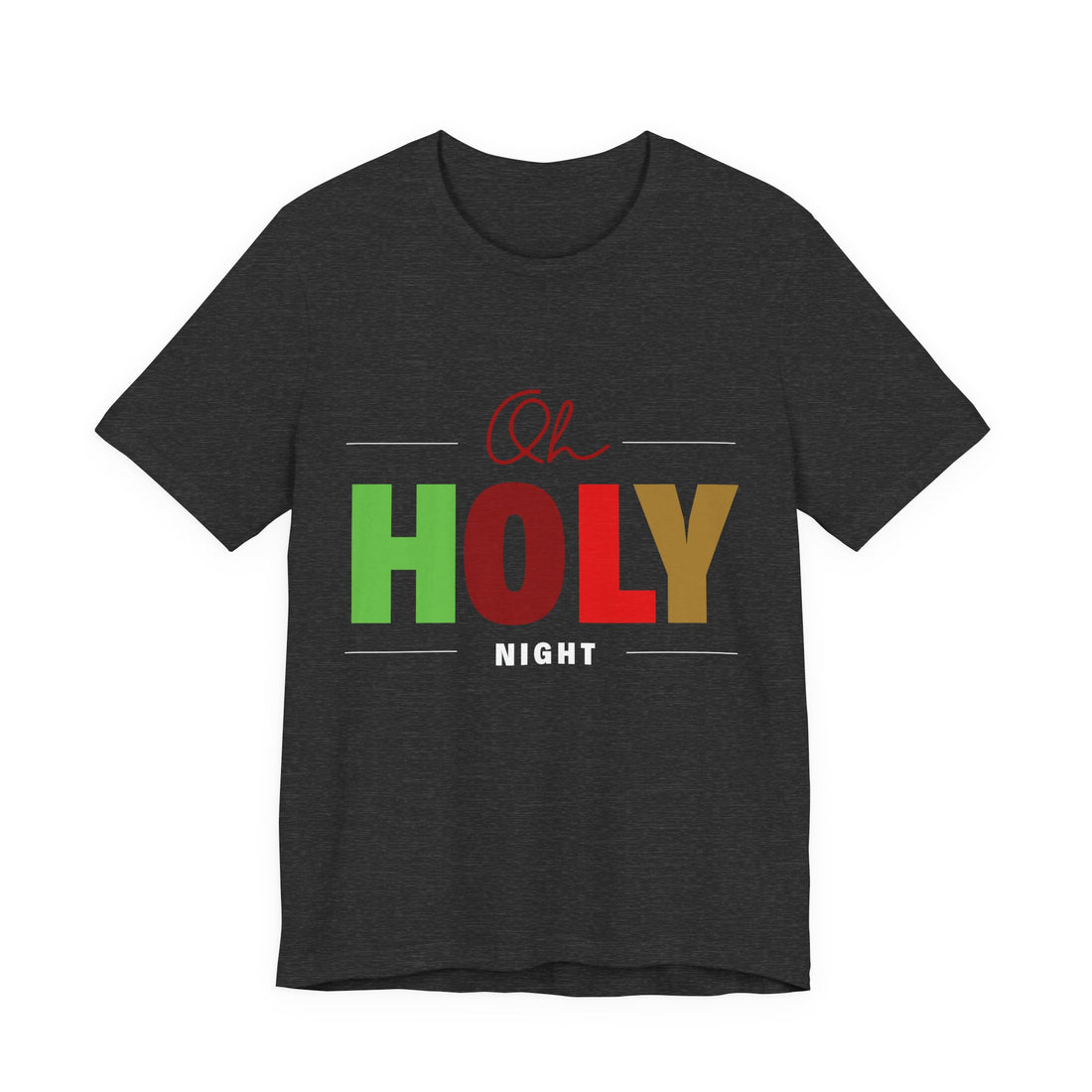 Oh Holy Night T‑Shirt — Vintage Christmas Tee