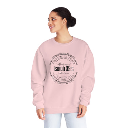 Isaiah 35, NuBlend® Crewneck Christian Sweatshirt for men and women