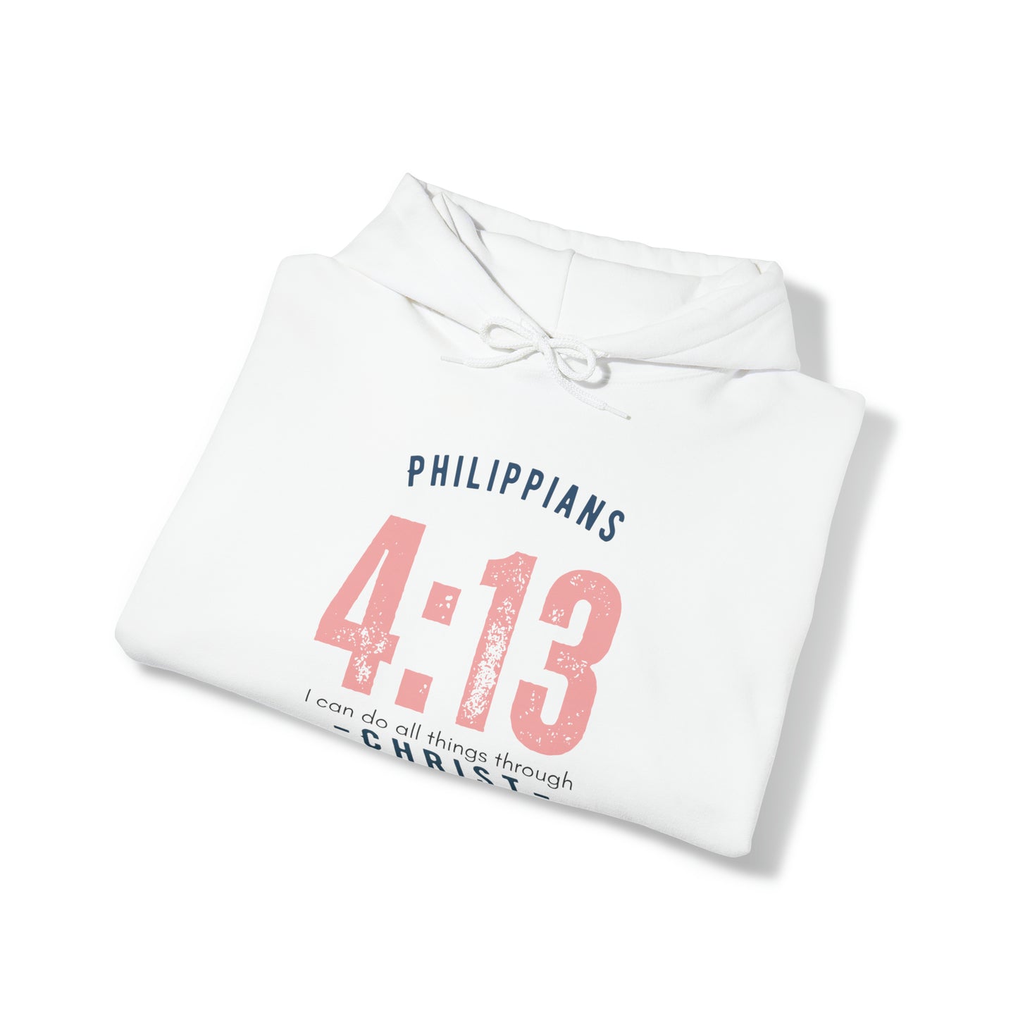 Philippians 4:13 All Things Through Christ, Heavy Blend™ Christian Hoodie for Men and Women