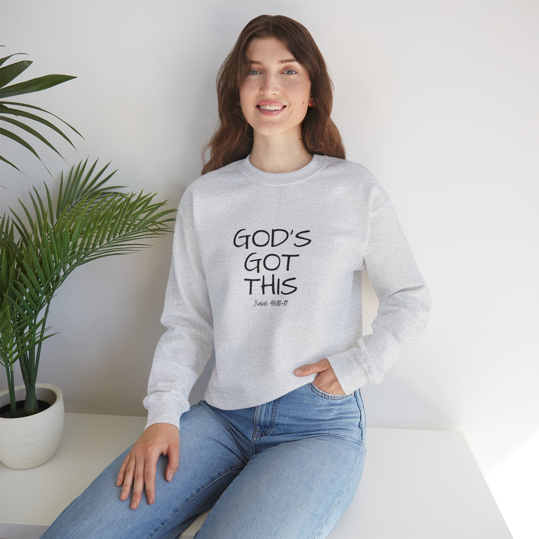 Isaiah 46:10 God's Got This, Heavy Blend™ Christian Sweatshirt for Men and Women