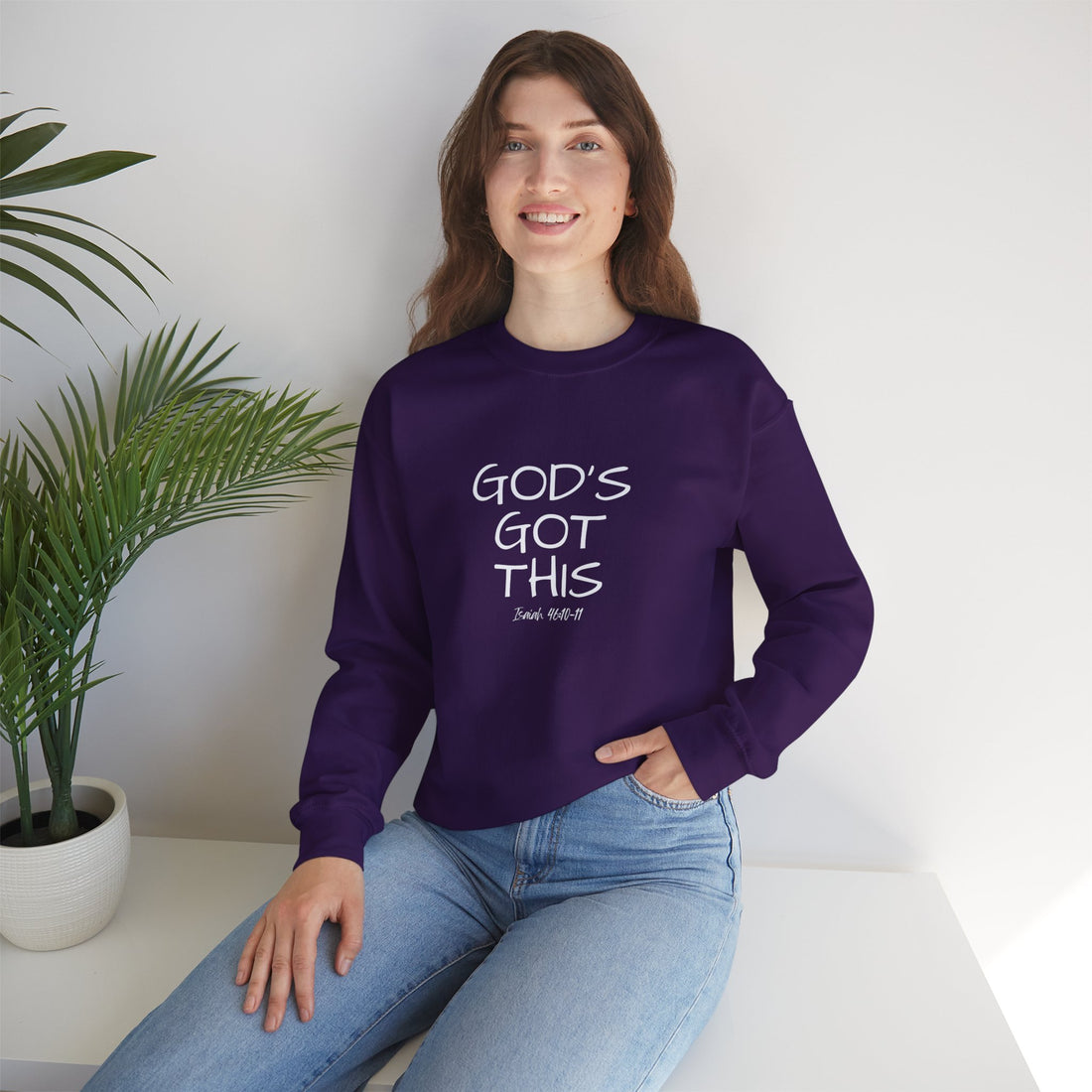 Isaiah 46:10 God's Got This, Heavy Blend™ Christian Sweatshirt for Men and Women